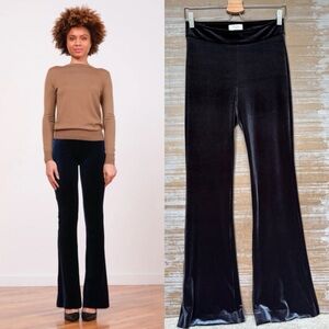 Avenue Montaigne Bellini Flare Pants Velvet Gray Purple Classy Preppy Womens 6